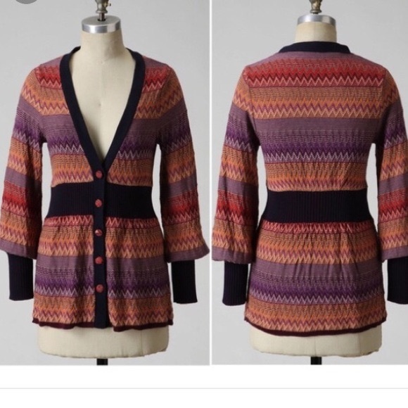 Anthropologie | Fiemma Chevron Cardigan - Picture 2 of 7